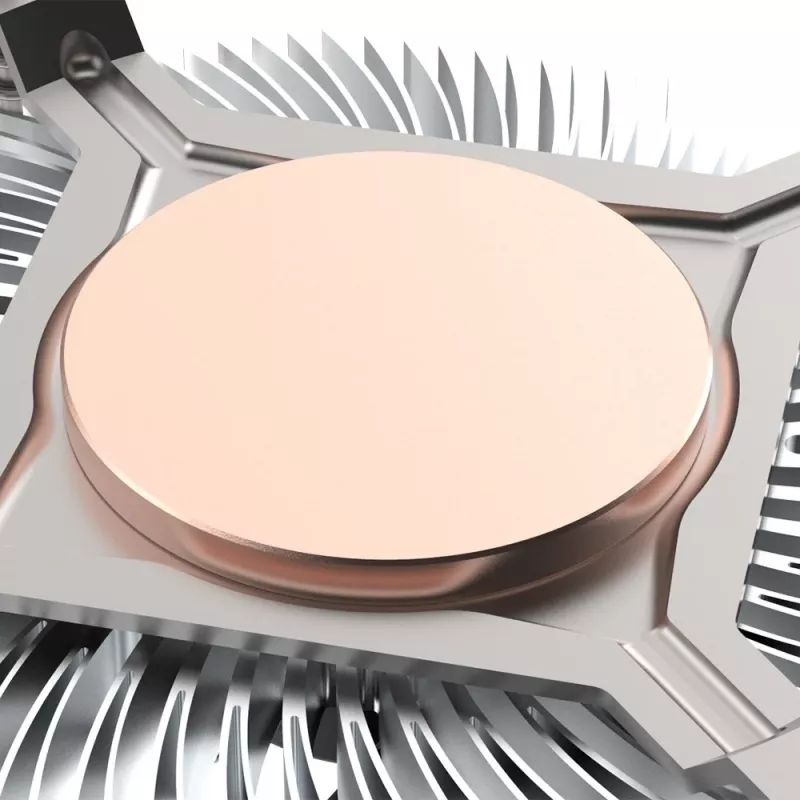 Akasa Intel LGA1700 procesorový hybridný chladič 9 cm hliník, čierny 1 ks
