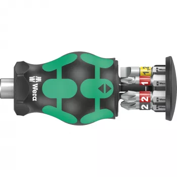 Wera Kraftform compact Stubby Magazin 2 Multibit skrutkovač plochý skrutkovač