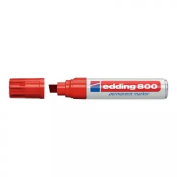 Permanentný marker Edding 800 klinový hrot červený