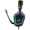 Gaming headset s mikrofónom AP-U750MV, čierny (USB, RGB)