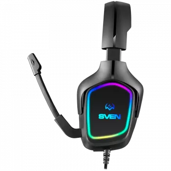 Gaming headset s mikrofónom AP-U750MV, čierny (USB, RGB)
