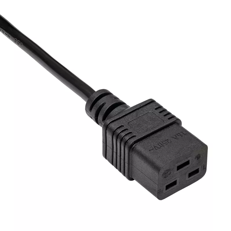 Akyga AK-UP-03 serverový predlžovací kábel IEC C20 na C19, 1,8 m, čierny