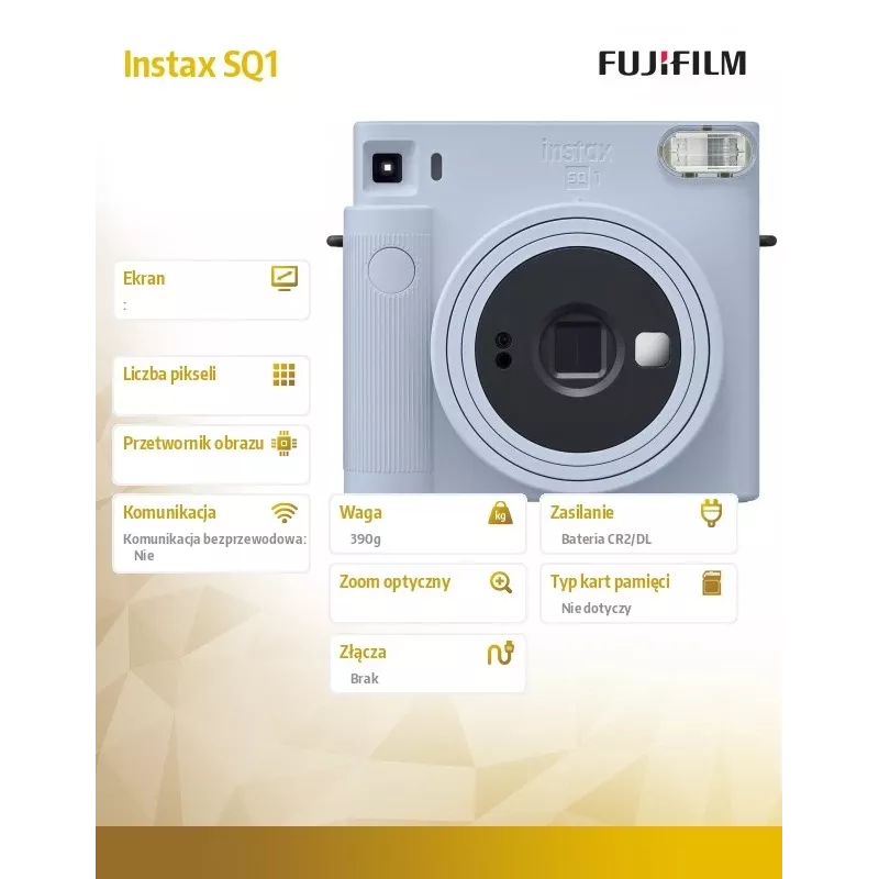 Fujifilm Instax SQUARE SQ1 16672142 fotoaparát na okamžitú tlač, Glacier Blue