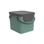 Nádoba na odpad rotho Albula 40 l obdĺžniková plast, zelená, 40 l, 400×358×340 mm