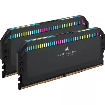 32 GB Corsair DIMM 6200 (2x 16 GB) dual kit (čierna. CMT32GX5M2X6200C36. Dominator Platinum RGB. INTEL XMP)