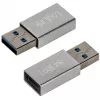 LogiLink AU0056 USB 3.2 Gen 1 adaptér USB Type-C konektor samica strieborná