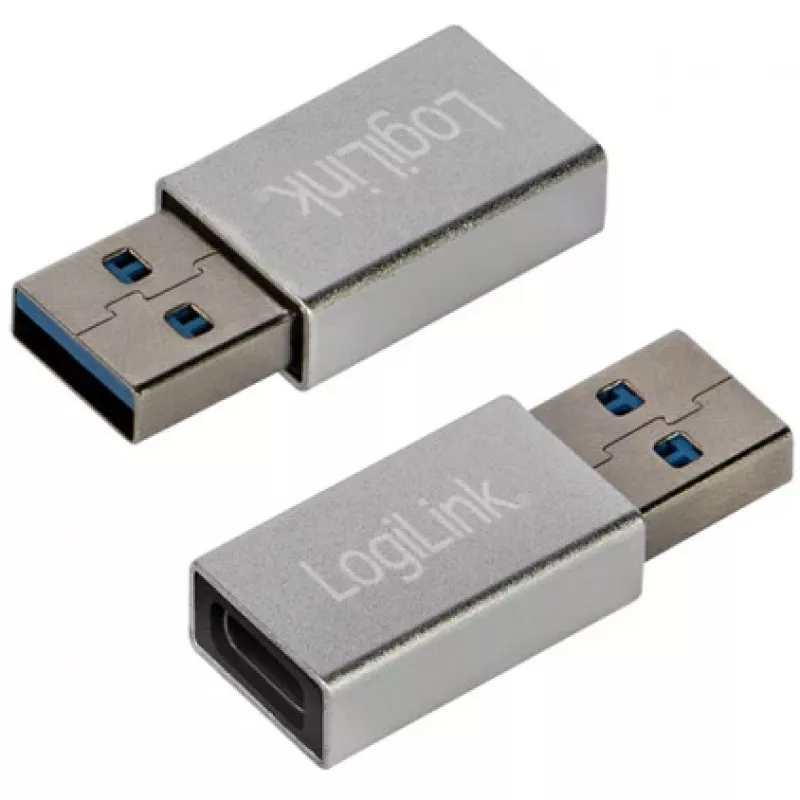 LogiLink AU0056 USB 3.2 Gen 1 adaptér USB Type-C konektor samica strieborná