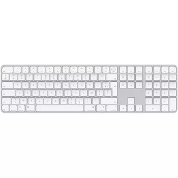 APPLE Magic Keyboard s Touch ID a numerickým blokom pre modely Mac s Apple Silicon – francúzska – biele klávesy