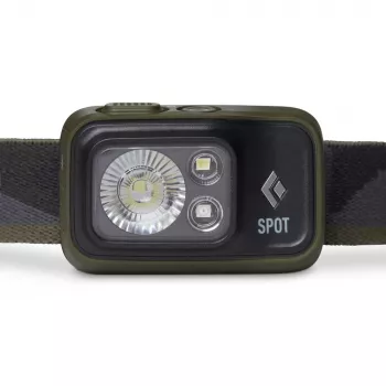 Čelová lampa Black Diamond Spot 400 – 400 lm, LED, IPX8 vodotesná, AAA, dosah 12–100 m, čierna