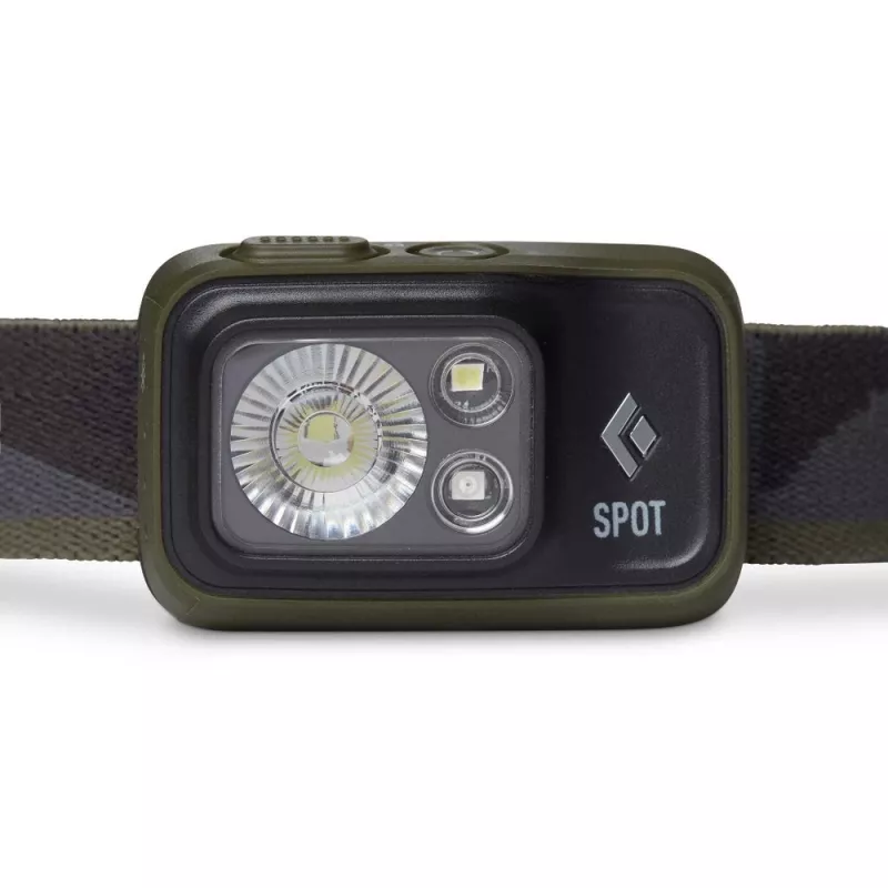Čelová lampa Black Diamond Spot 400 – 400 lm, LED, IPX8 vodotesná, AAA, dosah 12–100 m, čierna