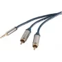 Audio kábel 3,5 mm na 2 x cinch ShiverPeaks SP30831-slim