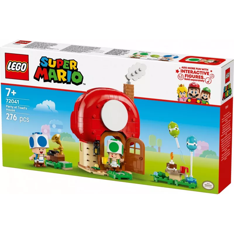 LEGO Super Mario Párty v Toadovom dome sada 72041 s interaktívnymi hracími funkciami