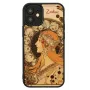 Puzdro na telefón Man and Wood pre iPhone 12 mini — séria Zodiac, čierna