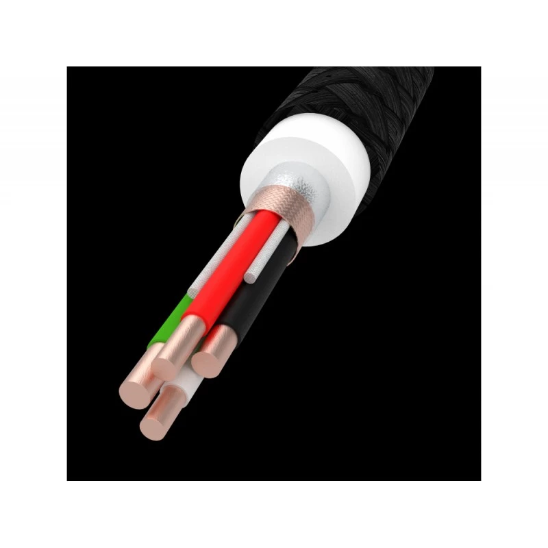 USB 2.0 kábel Green Cell KABGC20 — USB A na Micro-USB B, 1,2 m, čierny