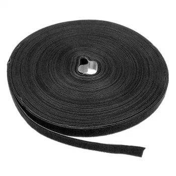 LABEL THE CABLE LTC PRO Roll Strap, obojstranná rolka suchého zipsu, 25 m čierna