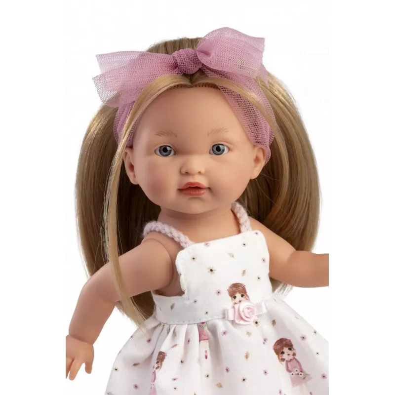 Bábika Llorens Valeria 28 cm – realistické črty, mäkké telo, vinylová hlava a končatiny