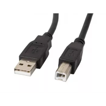 Lanberg CA-USBA-10CC-0030-BK USB kábel 3 m USB 2.0 USB B čierny (CA-USBA-10CC-0030-BK)