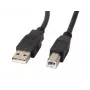 Lanberg CA-USBA-10CC-0030-BK USB kábel 3 m USB 2.0 USB B čierny (CA-USBA-10CC-0030-BK)