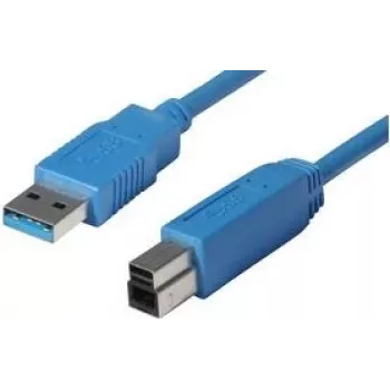 shiverpeaks BASIC-S USB 3.0 kábel, konektor A - konektor B 0,5 m, kábel a konektory: modré, dvojité tienenie, max. (BS77030)