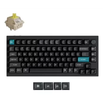 Mechanická klávesnica Keychron Q1 Ultra 8K — 75% formát, USB + RF bezdrôtová + Bluetooth, RGB LED, čierna