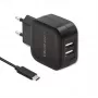 Qoltec 50188 nabíjačka pre mobilné zariadenia notebook, smartfón, smart hodinky, tablet, telefón, univerzálna čierna AC, DC vnútorné