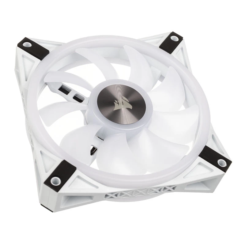 Corsair iCUE QL120 120mm ARGB skriňový ventilátor - biela