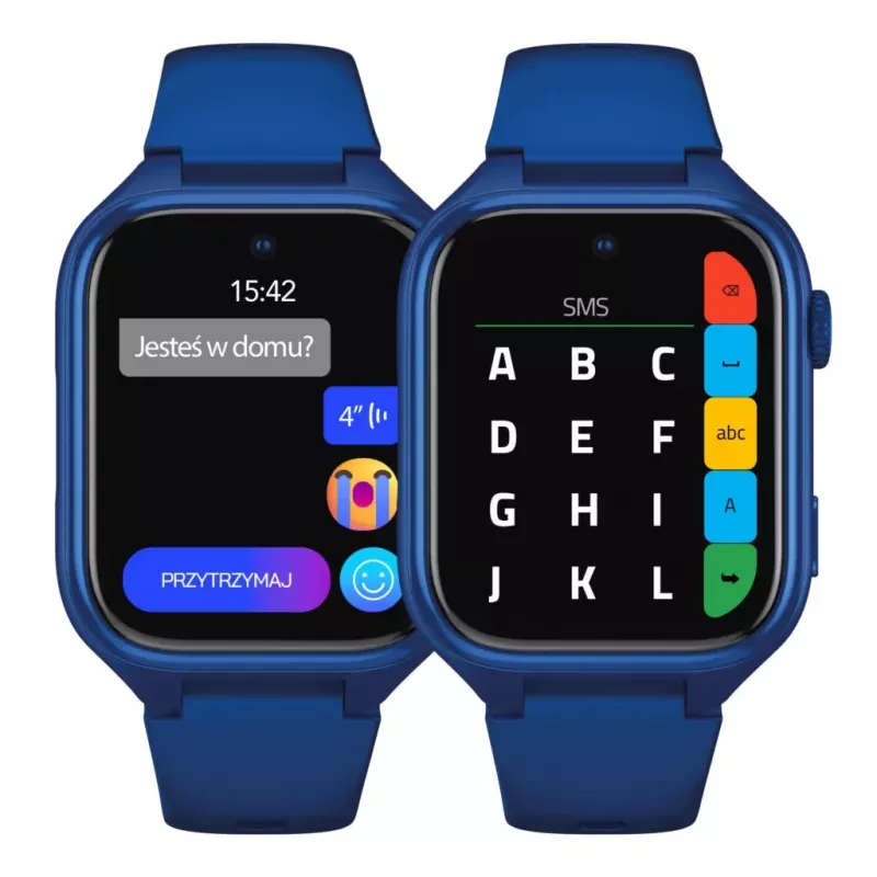 Smartwatch Stelio Junior Pro AI 4G ST-SWJ102-NB — tmavomodrá, 4G pripojenie