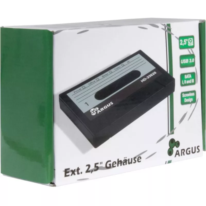 Rám pre HDD Inter-Tech HD-25620 čierno-biely 2,5 palca