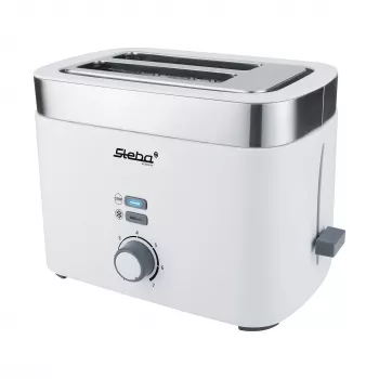Hriankovač Steba TO 10 BIANCO 2 plátky 930 W strieborná biela