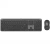 Logitech Signature schlank Combo MK950 – súprava klávesnice a myši – 100 % – plná veľkosť – bezdrôtová – Bluetooth 5,1 LE – AZERTY – francúzska – grafitová (920-012485)