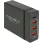 DeLOCK USB nástenná nabíjačka 63974 univerzálna čierna AC interiérová