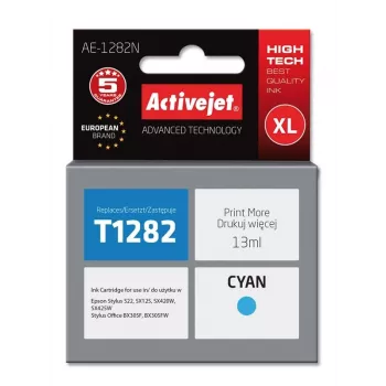 Activejet AE-1282N atrament (náhrada za Epson T1282; Supreme; 13 ml; azúrová)