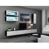 Cama skriňa VIGO 90 uzavretá 90/35/32 čierna/biela lesk