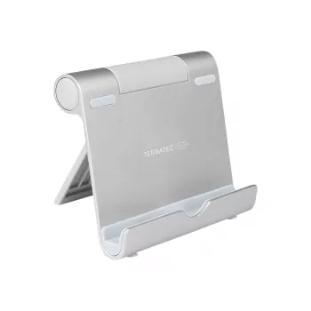 TERRATEC iTab S - stojan pre mobilný telefón / tablet - hliník - strieborný - stolný stojan (219727)