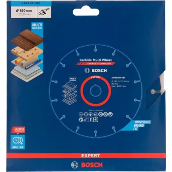 Rezný kotúč Bosch EXPERT Carbide MultiWheel 180 mm Ø, otvor 22,23 mm