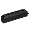 Hub ventilátorov DeepCool FH-04 – 20-pinový ATX na 4× 3-pin Molex, 0,55 m kábel, čierny