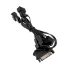 Kábel Y pre ventilátory Kolink 1-na-4 PWM 35 cm, 4-pin PWM na 4×4-pin PWM + SATA