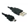 USB kábel DeLOCK 82252 USB 2.0 1,5 m USB A Mini-USB B čierny