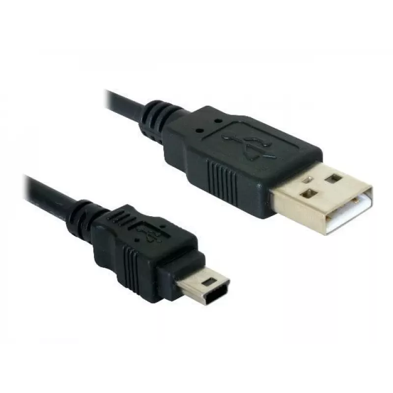 USB kábel DeLOCK 82252 USB 2.0 1,5 m USB A Mini-USB B čierny