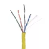 Sieťový kábel LANBERG LCU6-10CC-0305-Y U/UTP Cat6 305 m žltý, 23 AWG, 250 MHz