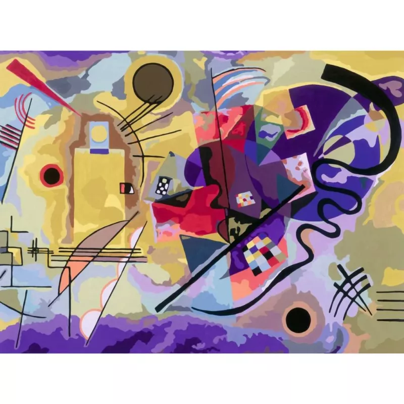 Ravensburger Maľovacia sada CreArt ART Collection Canvas Edition Kandinsky – žltá, červená, modrá