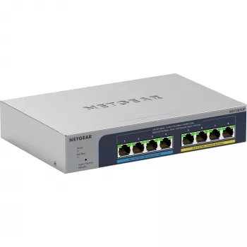 NETGEAR MS108TUP Unmanaged L2 2.5G Ethernet (100/1000/2500) Power over Ethernet (PoE) sivá