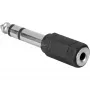 Adaptér 3,5 mm -> 6,3 mm (čierna/strieborná)