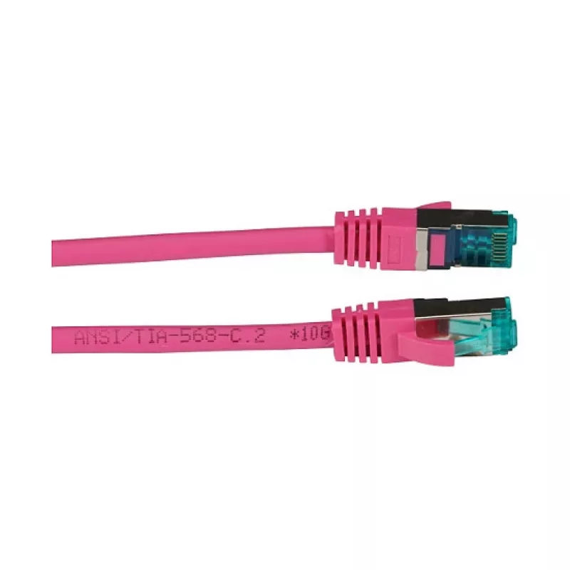 EFB-Elektronik RJ45 patch kábel Cat.6A S/FTP LSZH magenta 2m výrobca: EFB Elektronik (MK6001.2MA)