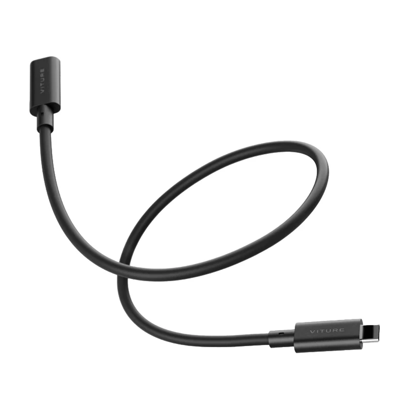 USB-C konektor samec na USB-C konektor samica predlžovací kábel Viture One-UCEx-50-Blk, USB 3.2 Gen1, 50 cm, čierny