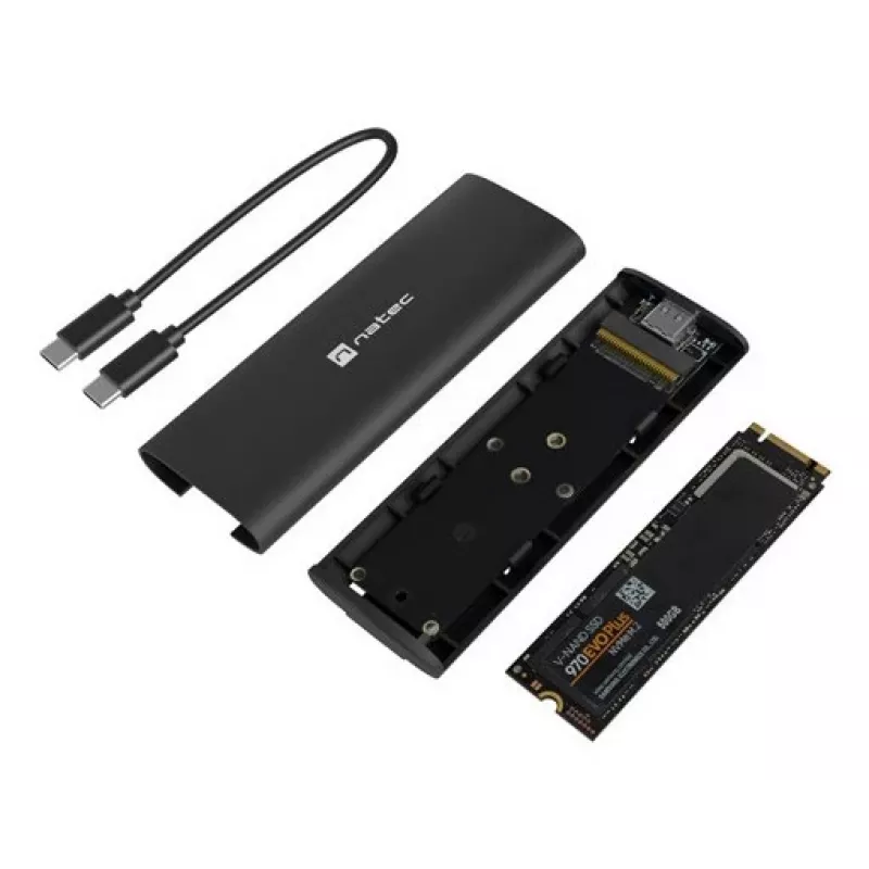 Natec SSDEXTERNAL Rhino M.2 NVMe Lite USB-C 3.1 Gen 2 hliníkové puzdro