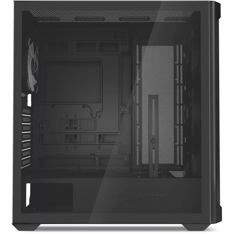 PC skriňa Sharkoon AK4W RGB pásiková Midi Tower čierna