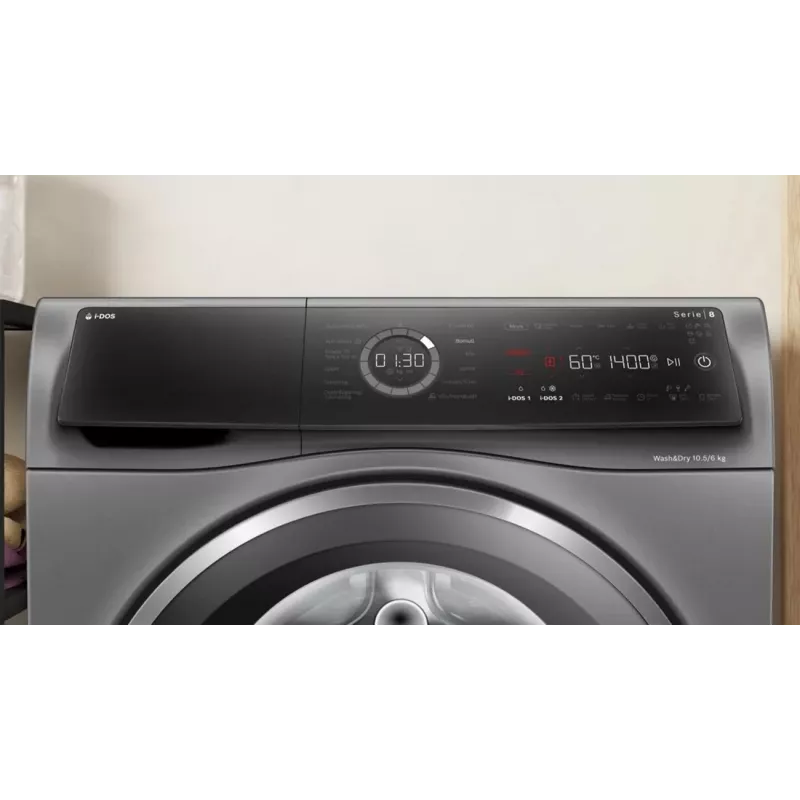 Bosch WNC254ARSN práčka so sušičkou 10,5 kg / 6 kg 1400 ot./min sivá