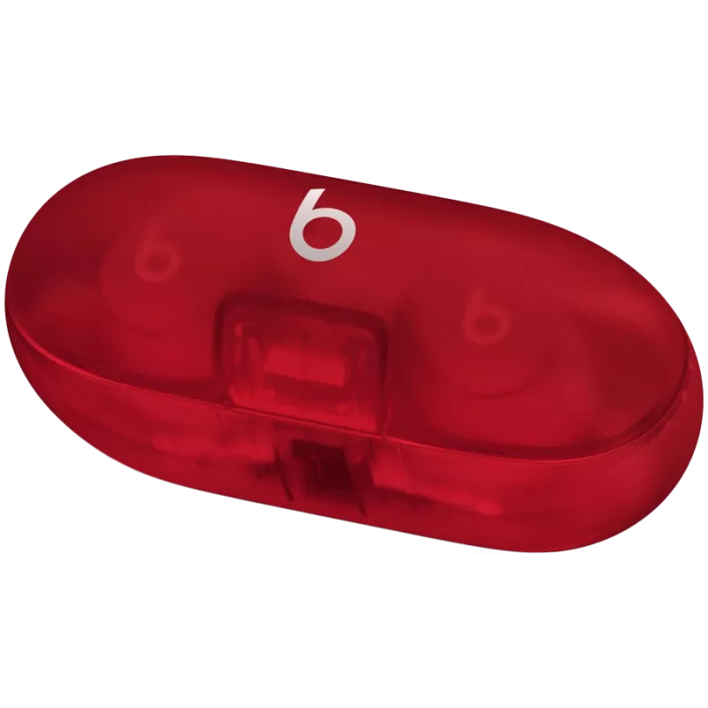 Beats Solo Buds - True Wireless slúchadlá - Transparent Red, model A3151 A3150 A3152