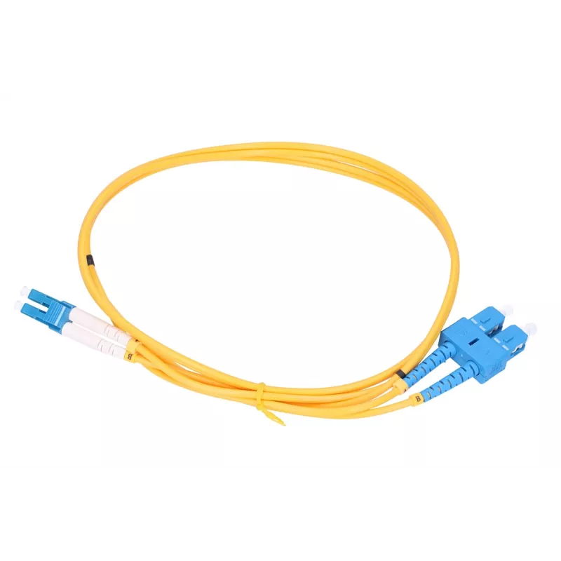 Extralink InfiniBand/optický kábel EX.3678, FTTH G.657.A1, 5 m, SC na LC, plný duplex, žltý